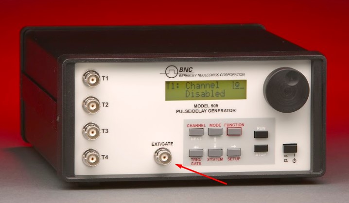 Clock In port on a pulse generator.