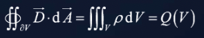 Maxwell's first equation in integral form