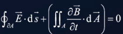 Maxwell's third equation in integral form