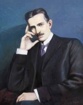 Portrait of Nikola Tesla