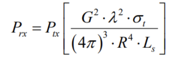 The radar range equation
