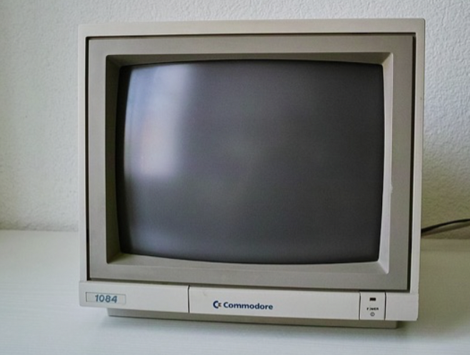 A CRT screen used for radar displays