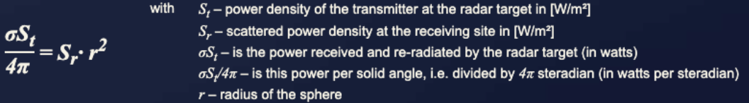 Power balance equation for the reference reflector