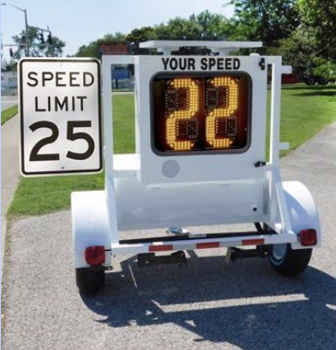 A traffic speed detector unit.