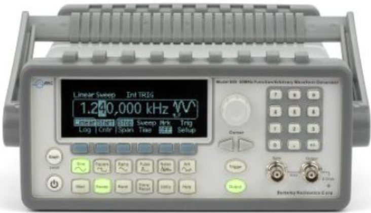 Model 645 benchtop arbitrary waveform generator.