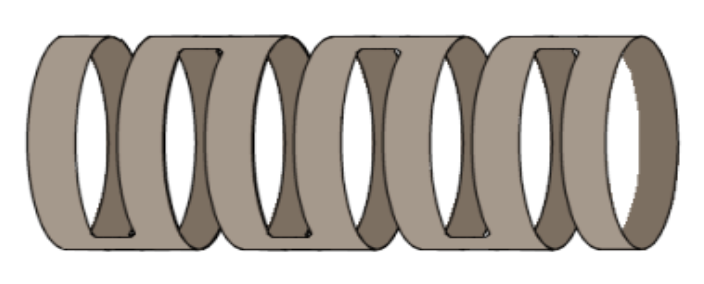 Ring-bar slow-wave structure