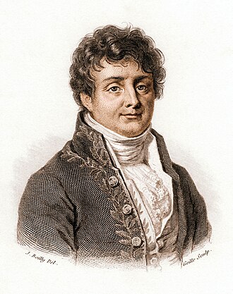 Portrait of Joseph Fourier, French mathematician (1768-1830).