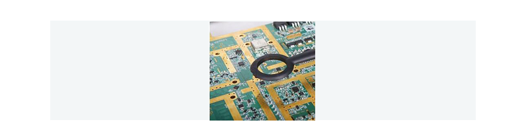 H field probe finding trouble spots on a board