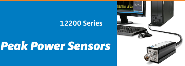 12200 Series peak power sensor connected to a PC interface