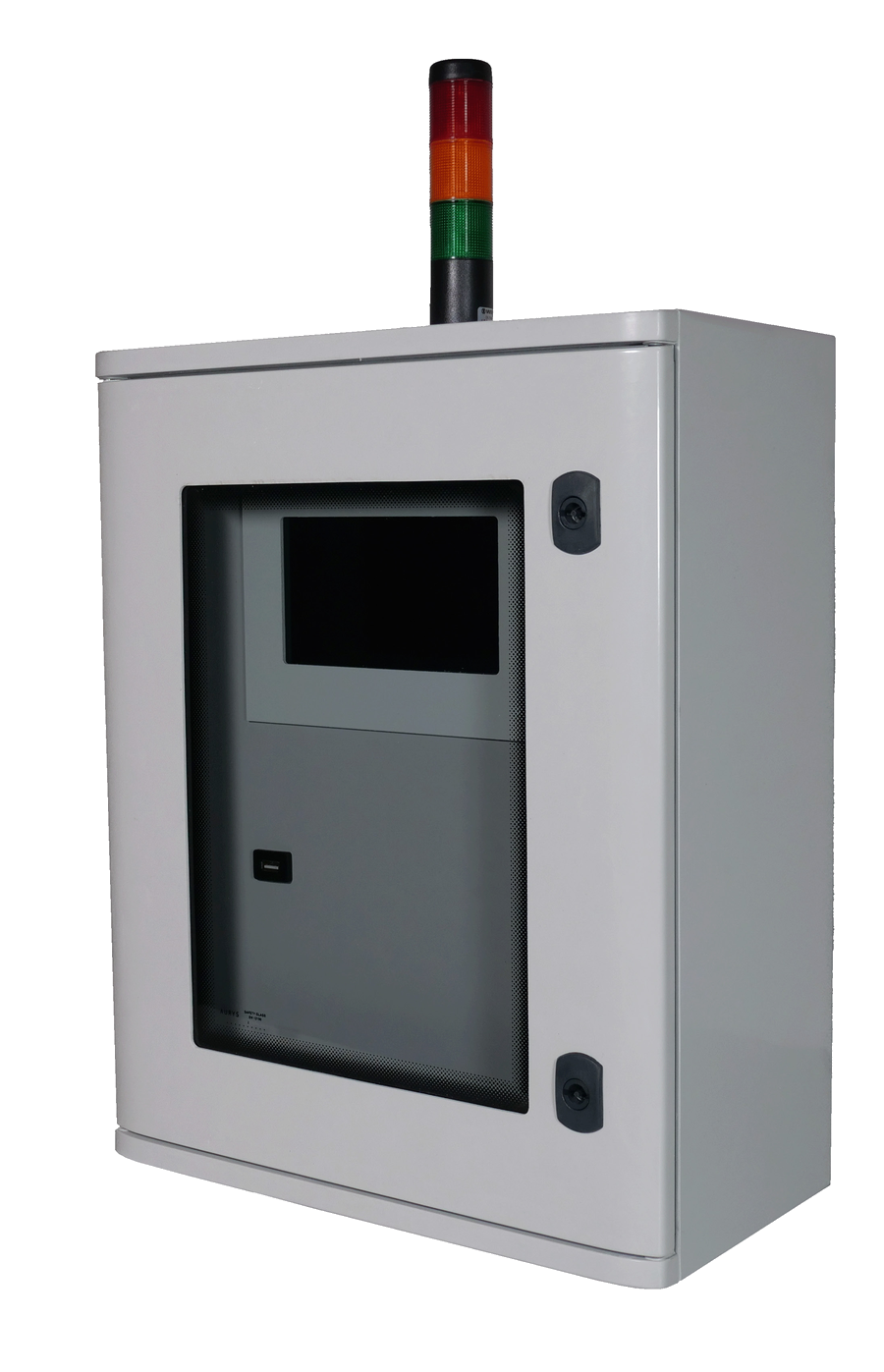 Model 960 control unit with alarm beacon and panel PC display