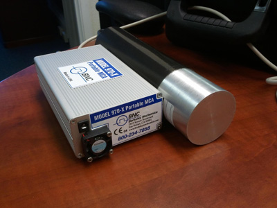 Model 970-X Portable MCA with detector probe