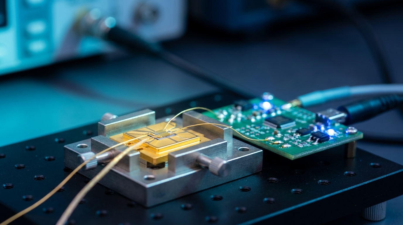 Pulsed laser diode test bench