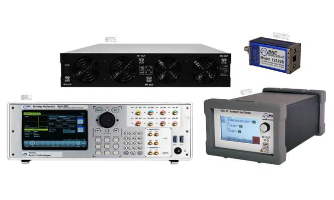 Berkeley Nucleonics signal generation and waveform instruments used in radar test benches