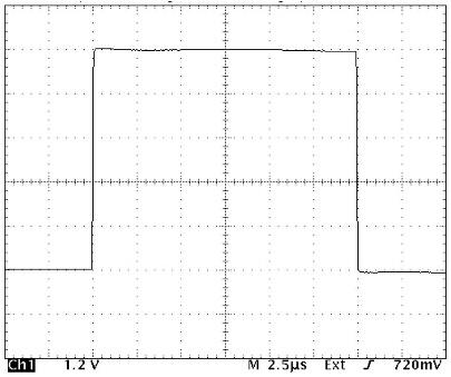 PVX-4130 typical output waveform at 6,000 V output