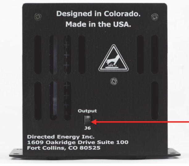 PIM-Mini-200 rear panel with the twisted-pair output connection