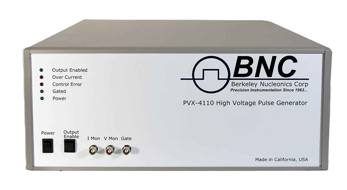 Berkeley Nucleonics DEI PVX-4110 high voltage pulse generator front panel