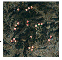 Survey team sensor placements across the deployment area