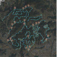 Multi-layer situational awareness view of survey routes and sensors