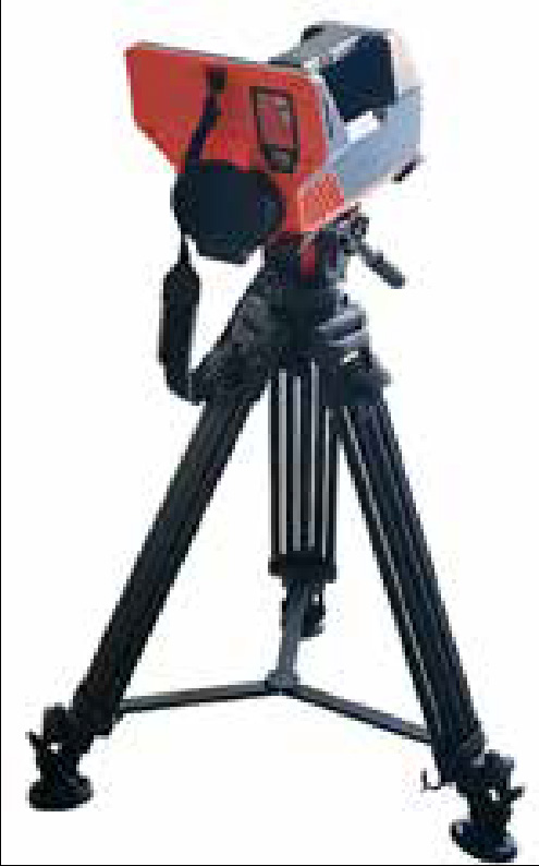 SAM 950 mounted on a survey tripod for repositioned weight-bearing operation