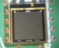 Close-up of a single SiPM element