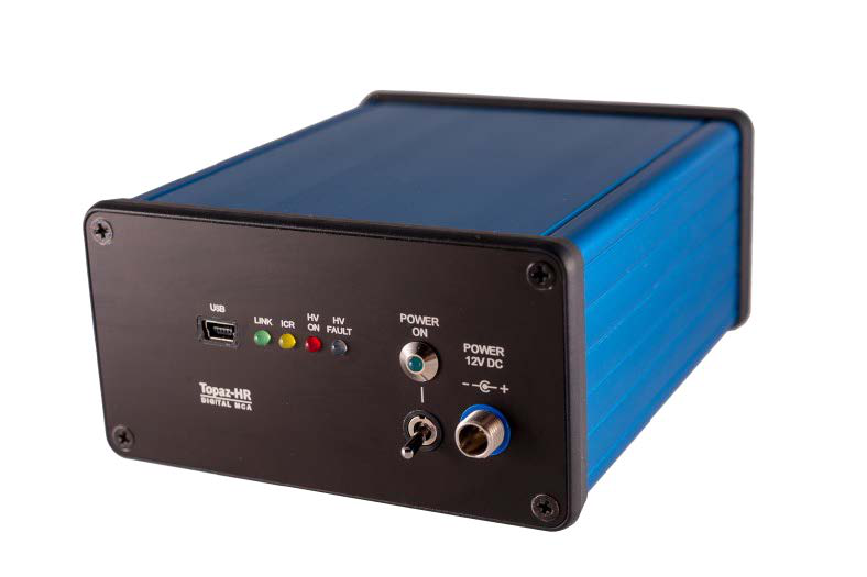 TOPAZ-HR compact digital MCA front panel