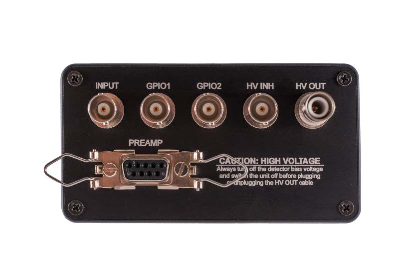 TOPAZ-HR rear panel connectors