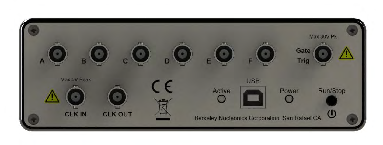Model 525 back panel