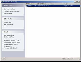 Digi Device Discovery utility