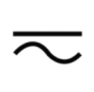 Both direct and alternating current symbol