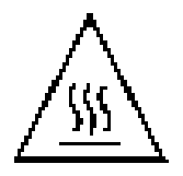 Caution hot surface symbol