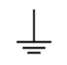 Protective conductor terminal symbol