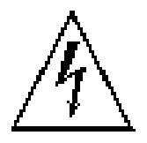 Caution risk of electric shock symbol