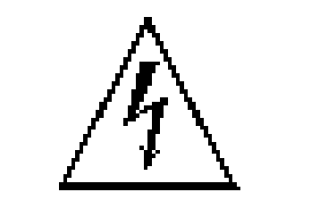 Caution risk of electric shock symbol