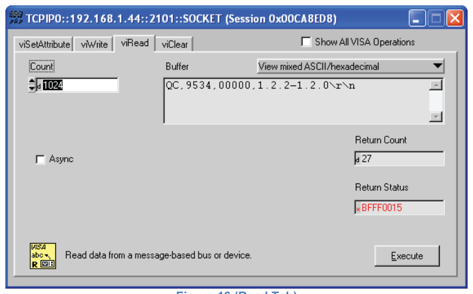 Figure 16. Read Tab.