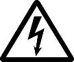 Shock hazard symbol