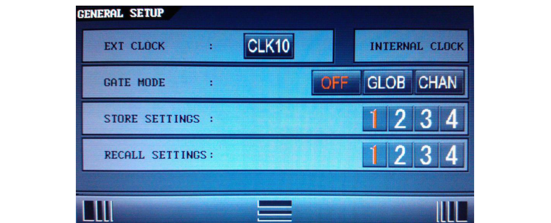 General settings 1