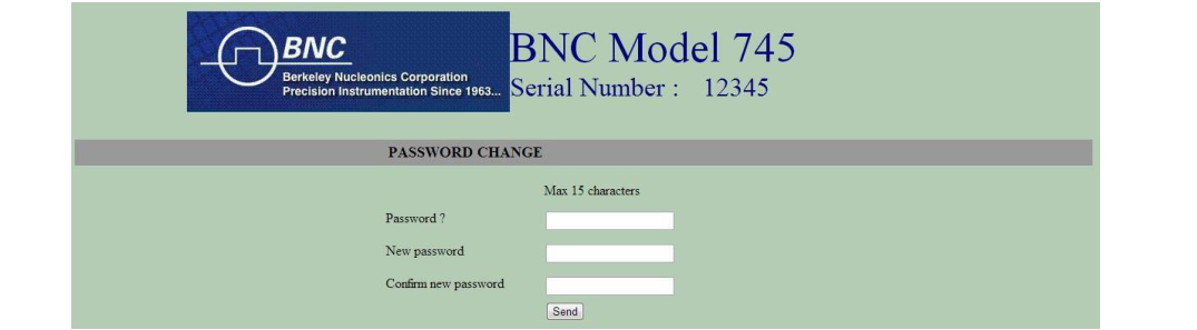 Password page