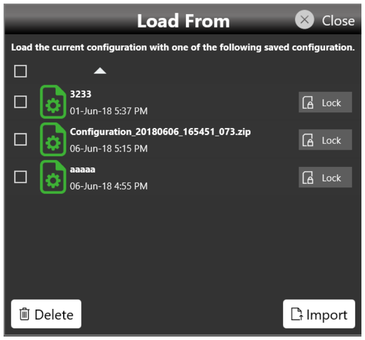 Load From dialog