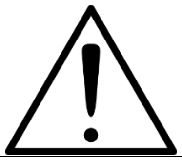 General caution triangle symbol
