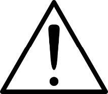Caution, general danger zone symbol
