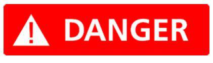 DANGER label