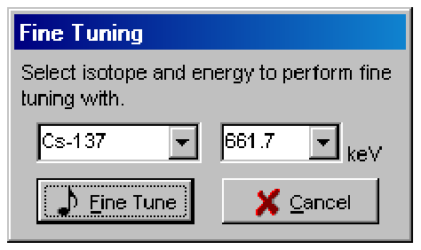 Fine Tuning window