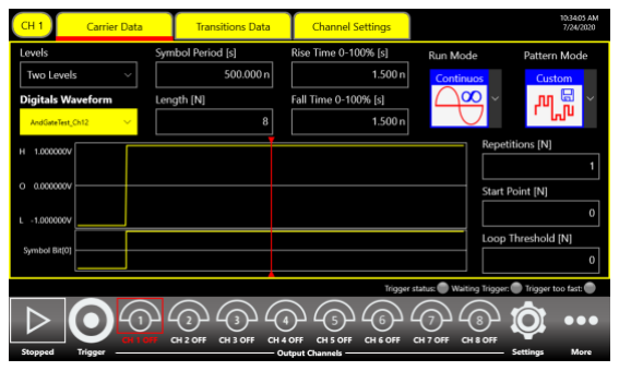 Figure 7: Carrier Data Page