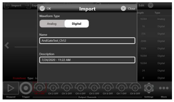 Figure 10: Import Page