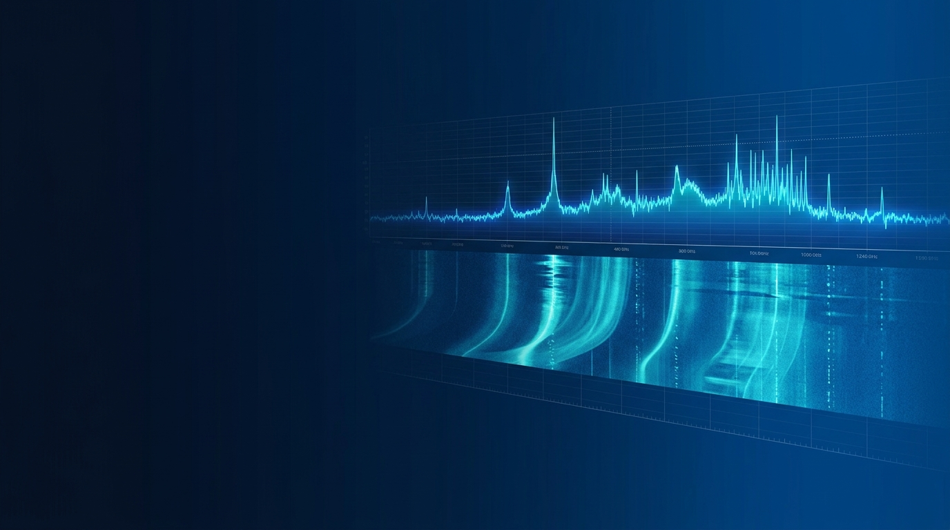 Wideband real-time spectrum display
