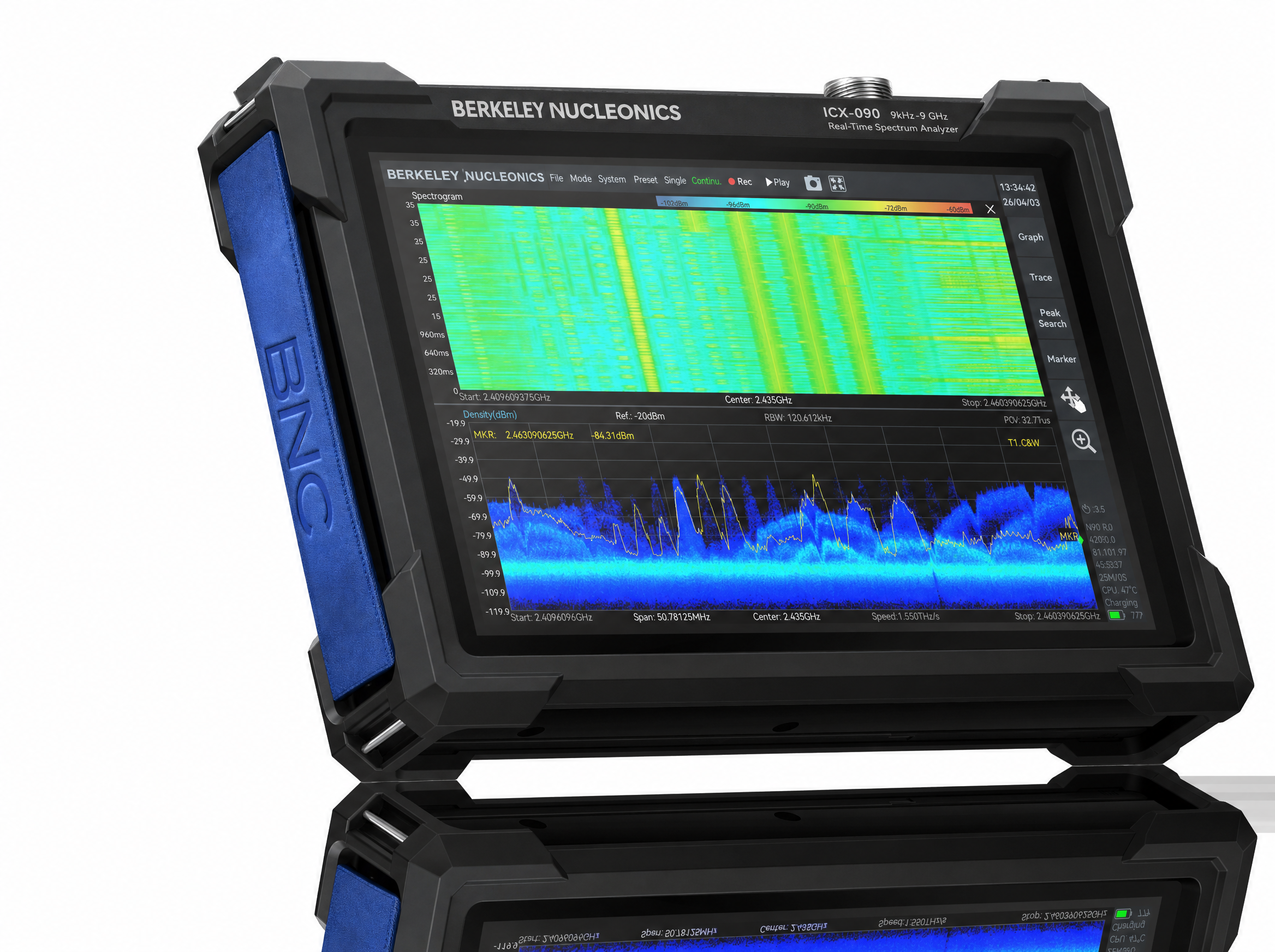 ICX-FieldHawk handheld real-time spectrum analyzer