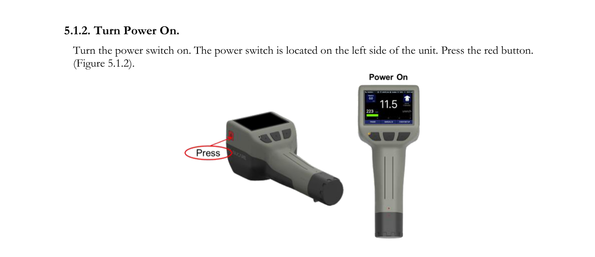 Power switch location