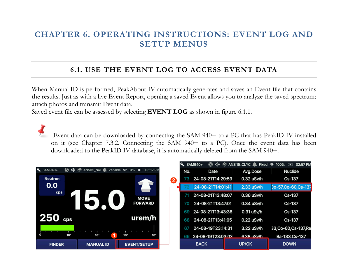 Access to event log