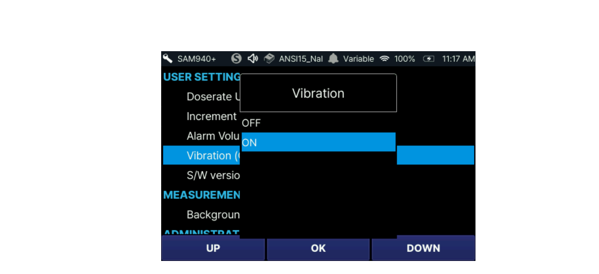 Vibration On/Off