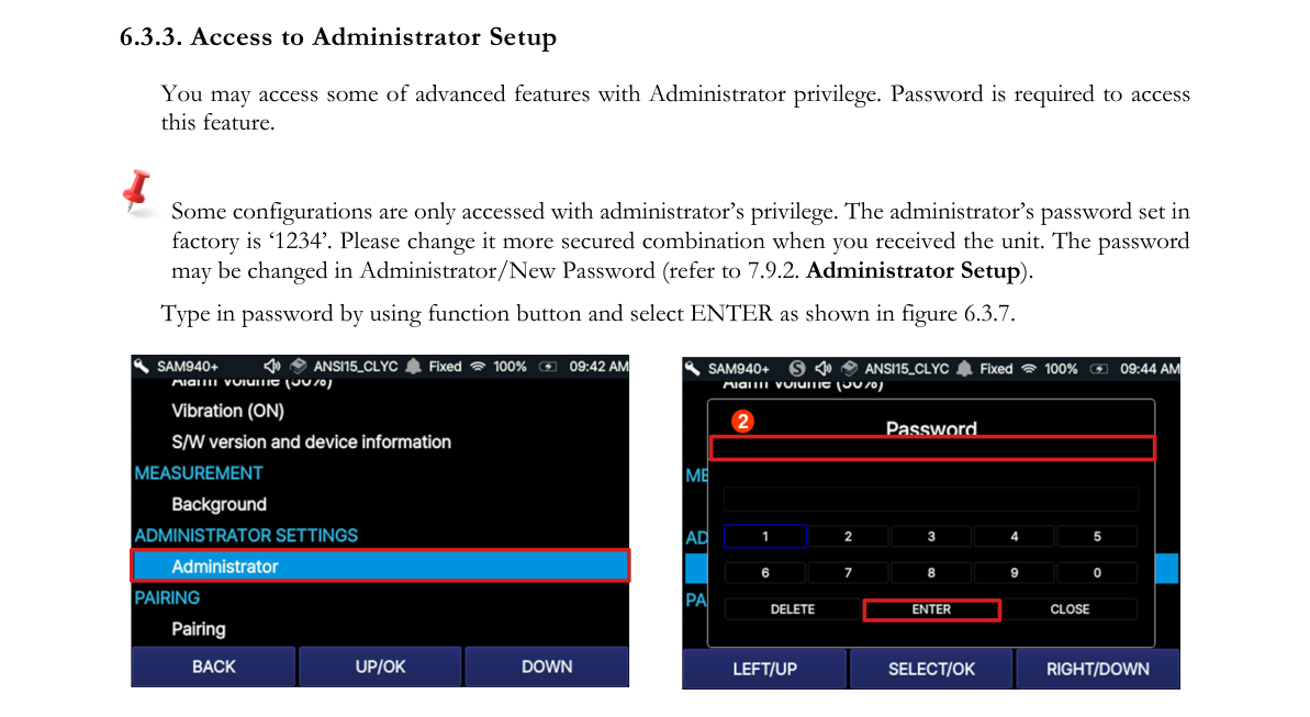 Administrative access
